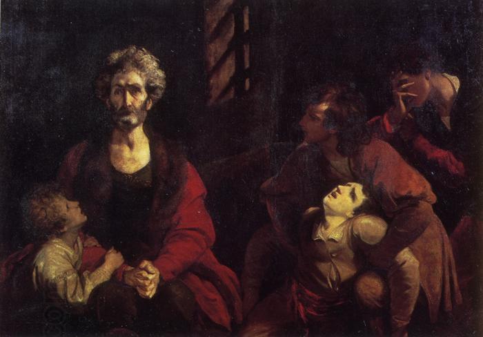 Sir Joshua Reynolds Ugolino and His Children oil painting picture